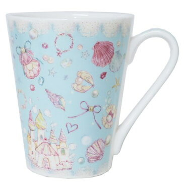 陶器製MUG シェル たけいみき マグカップ クローズピン 300ml ギフト 雑貨 ガーリーイラストグッズ マシュマロポップ