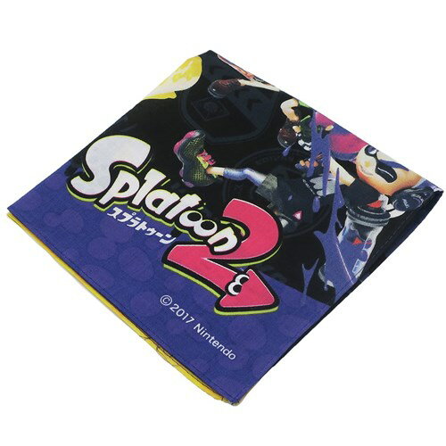 ハンカチ イエローvsパープル スプラトゥーン 2 お手拭きはんかち 新入学 新入園準備 サンアート 学童用品 ティーンズ ジュニア メール便可 マシュマロポップ