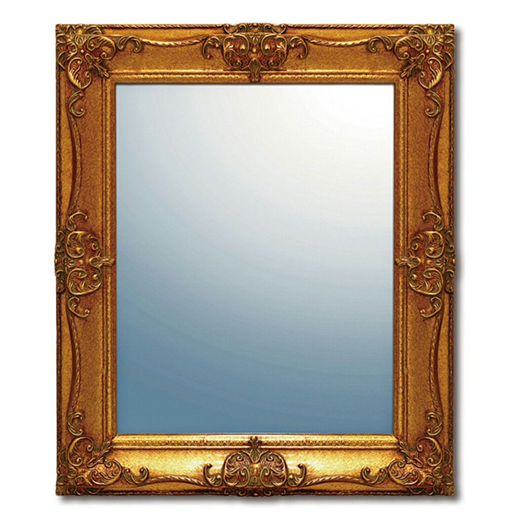 グレース アート ミラー アーサーL(アンティークゴールド) 鏡 55x65x4cm アンティーク インテリアグッズ 取寄品 マシュマロポップ