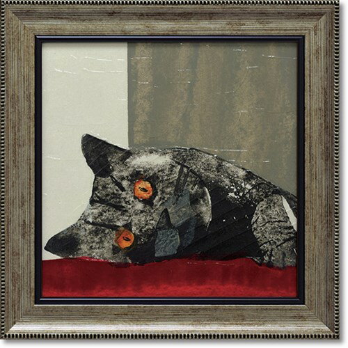 アートフレーム パウ ジュリア バーンズ 動物画 36.5x36.5cm 額付き ポスター インテリアグッズ 取寄品..