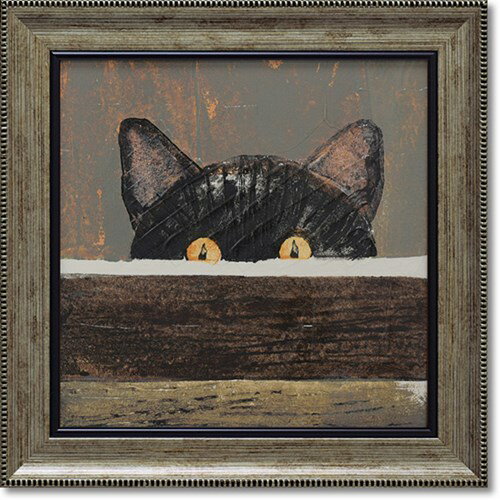 アートフレーム ピープ ジュリア バーンズ 動物画 36.5x36.5cm 額付き ポスター インテリアグッズ 取寄..