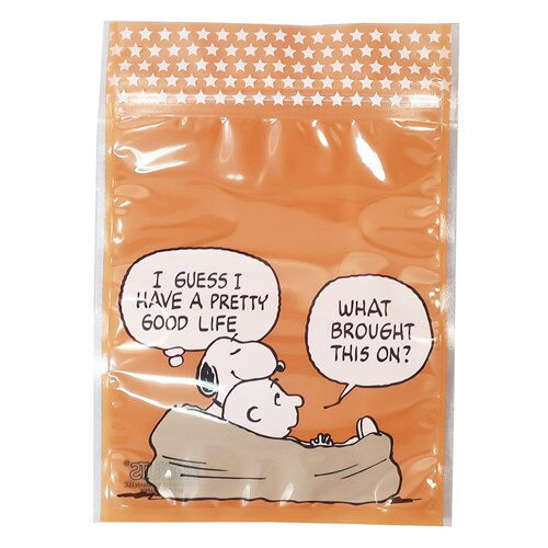 ラッピング用品 オレンジ スヌーピー ギフトバッグ ジップ S 5枚セット ピーナッツ APJ プレゼント包装 ティーンズ ジュニア メール便可 マシュマロポッ...