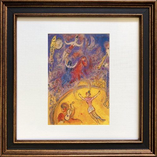 Chagall サーカス マルク シャガール 名画 美工社 額装品 ギフト 装飾インテリア 取寄品 マシュマロポップ