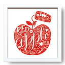 SIGN FRAME Red Apple サインフレーム カフェ インテリア 美工社 額装品 ギフト 装飾インテリア 取寄品 マシュマロポップ