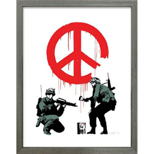 Banksy Peace Soldiers oNV[ A[gt[ H IBA-61733 zt CeA i }V}|bv