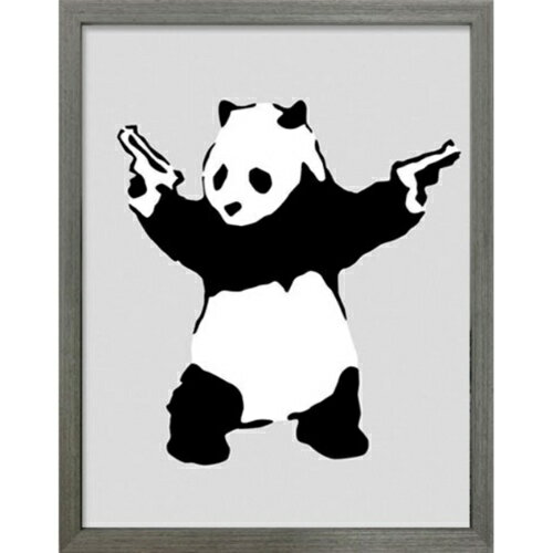 Banksy Panda with Guns oNV[ A[gt[ H IBA-61754 zt CeA i }V}|bv