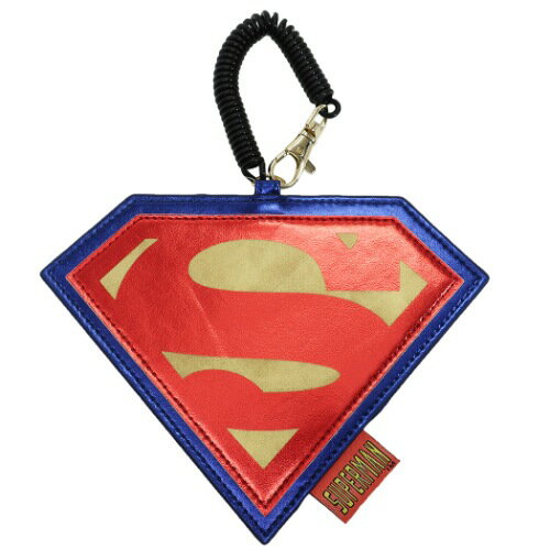 スーパーマン 定期入れ ダイカット パスケース Sシールド DCコミック スモールプラネット ICカード入れ 通勤通学 メール便可