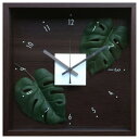 Design Clock LEAF モンステラ デザインクロック 掛け時計 美工社 CDC-51810 リーフアート ギフトインテリア 取寄品 マシュマロポップ(3)