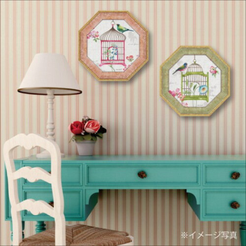 八角 ミニゲル アートフレーム ドッグウッド ガーデン6 リサ オーディット 動物画 LA-02554 19.5x19.5cm 鳥 ギフト 額付き ポスターインテリア 取寄品 マシュマロポップ [2]