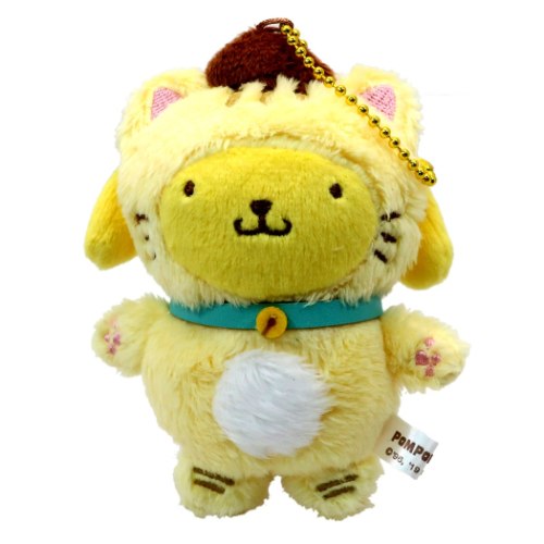 マスコット Happy Catシリーズ ポムポムプリン ミニ ぬいぐるみ ボールチェーン サンリオ ケイカンパニー かわいい プレゼント ティーンズ ジュニア マシュマロポップのサムネイル