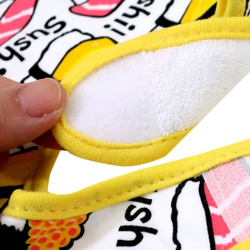 ベビー ビブ おえかきシリーズ コットン スタイ SUSHI オクタニコーポレーション 赤ちゃんエプロン よだれかけ プレゼントグッズ メール便可 マシュマロポップ