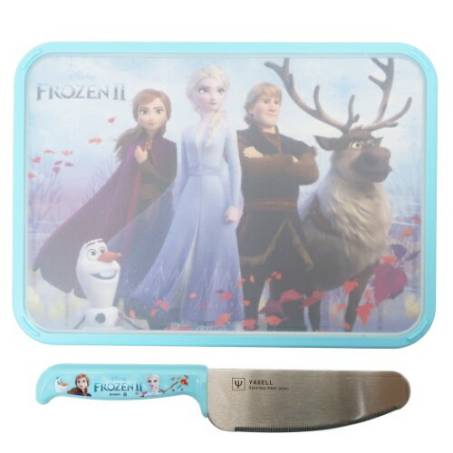 調理用品 2点 セット プレゼント アナと雪の女王2 お料理セット ディズニー こども安全包丁 ＆ こどもミニまな板 女の子向け 日本製 ヤクセルティーンズ ジュニアマシュマロポップのサムネイル