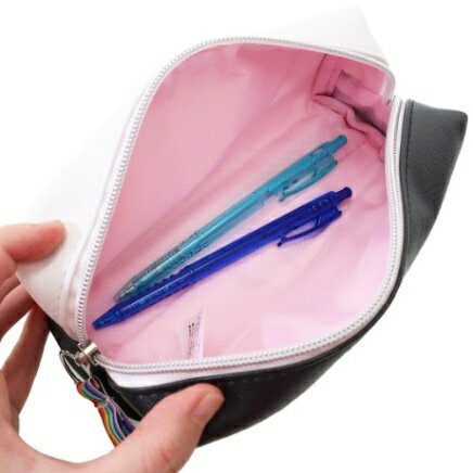 BOX ペンケース レインボー 筆箱 USACHAN クラックス 小学生 中学生 ペンポーチ 女の子向け グッズ マシュマロポップ