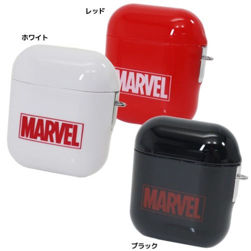 マーベル AirPodsケース エアーポッズケース BOXロゴ MARVEL グルマンディーズ クリップ&ストラップ 2way仕様 プレゼント [MARVELC...