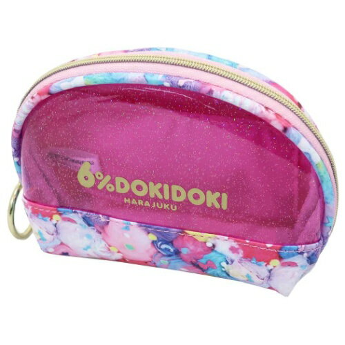 コスメポーチ 6%DOKIDOKI シェル型 ポーチ 松尾繊維工業 原宿系 ファッションブランド グッズ 通販