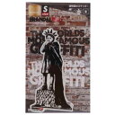 ビッグ シール Liberty Girl バンクシー ダイカット クリア ステッカー Banksy ゼネラルステッカー 耐水耐光仕様 ART オフィシャルグッズ メール便可 マシュマロポップ