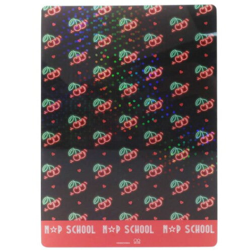 下敷き デスクパッド ニコプチスクール Dブラックxチェリー柄 n☆p school サンスター文具 女子向け ステショ グッズ メール便可 下敷き デスクパッド ニコプチスクール Dブラックxチェリー柄 n☆p school サンスター文具 女子向け ステショ グッズ メール便可