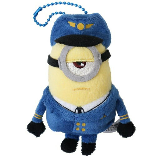マスコット ミニオンズフィーバー ミニ ぬいぐるみ ボールチェーン パイロット スチュアート ユニバーサル映画 ケイカンパニー コレクション雑貨 マシュマロポップのサムネイル