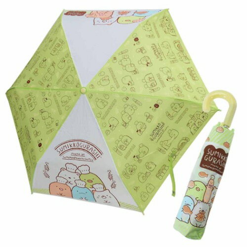 折畳耐風傘 すみっコぐらし 折りたたみかさ ブレッド サンエックス ジェイズプランニング 安全ろくろ採用 マシュマロポップのサムネイル