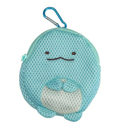 ミニポーチ すみっコぐらし メッシュ カラビナポーチ とかげ サンエックス アイプランニング プレゼント メール便可 マシュマロポップ