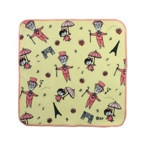 ミニタオル ちびまる子ちゃん インクジェットプリント ハンカチタオル コミックデザイン フランス 林タオル プレゼント アニメメール便可 マシュマロポップ