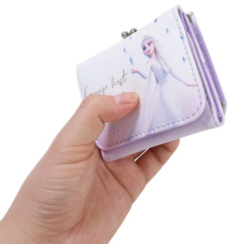 ミニウォレット アナと雪の女王2 コンパクト 三つ折り財布 エルサシリーズ ブルー ディズニー マリモクラフト ギフト雑貨 マシュマロポップ