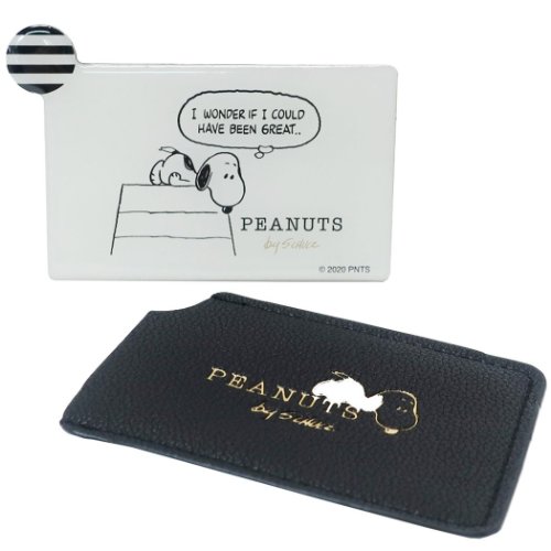 手鏡 スヌーピー カードミラー PEANUTS 粧美堂 ハンドミラー メール便可 マシュマロポップ