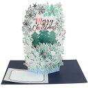 クリスマスカード ポップアップカード スノーフレーク APJ 封筒付きグリーティングカード Xmas雑貨 メール便可 マシュマロポップの商品画像