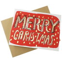 エッグプレス クリスマスカード 箔押 カード メリーテキスト APJ 封筒付きグリーティングカード Xmas メール便可 マシュマロポップ