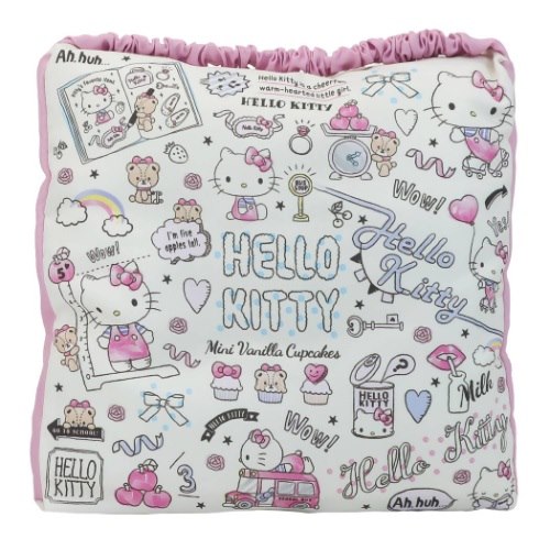 学校 座布団 ハローキティ スクール クッション サンリオ 高波クリエイト 女の子向け マシュマロポップ