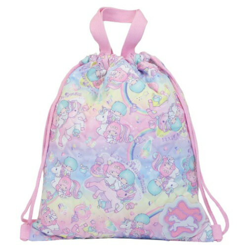 キルト ナップサック リトルツインスターズ キキ＆ララ 体操服かばん ラベンダー サンリオ 高波クリエイト 女の子向け マシュマロポップのサムネイル