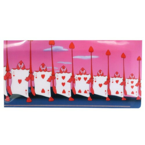 Wチケットホルダー ふしぎの国のアリス ファイル トランプ兵 ディズニー マリモクラフト プチギフト チケットケース 女の子向け メール便可 マシュマロポップ