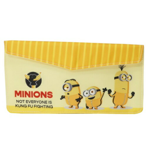 不織布マスク携帯ケース ミニオンズフィーバー レター型 抗菌 フラット マスクケース カンフー ユニバーサル映画 ケイカンパニー かわいい メール便可 マシュマロポップ