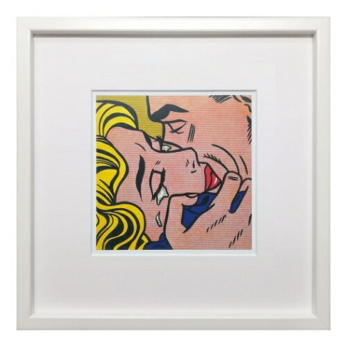 インテリアアート ロイ リキテンスタイン Roy Lichtenstein Kiss V 美工社 IRL-62093 壁掛け 額付き インテリア 取寄品 マシュマロポップ