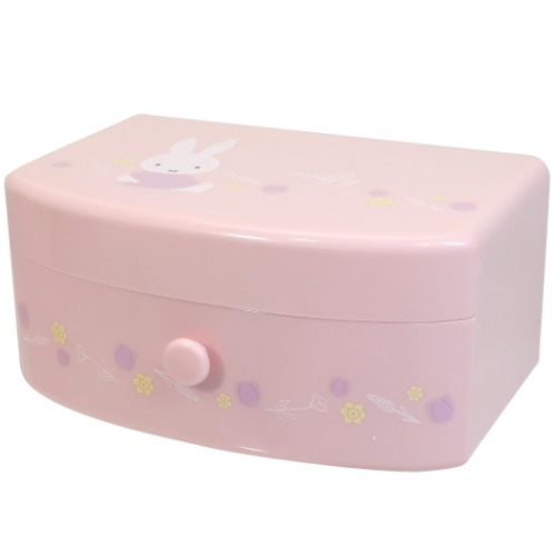 アクセサリーケース ミッフィー 引き出し付き ジュエリーボックス ピンク ディックブルーナ ティーズファクトリー 収納用品 絵本 マシュマロポップのサムネイル