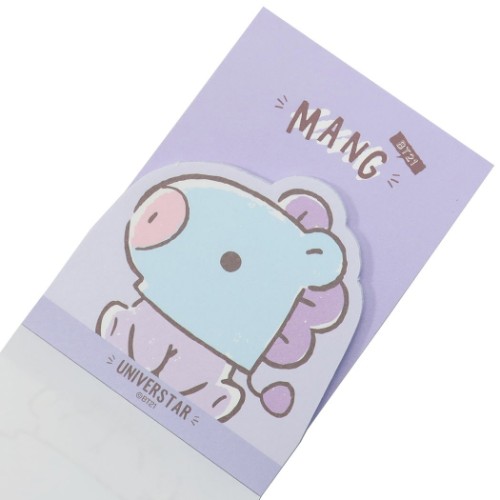 メモ帳 BT21 ダイカット ミニ ミニメモ MANG LINE FRIENDS カミオジャパン プレゼント 商品 メール便可 マシュマロポップ