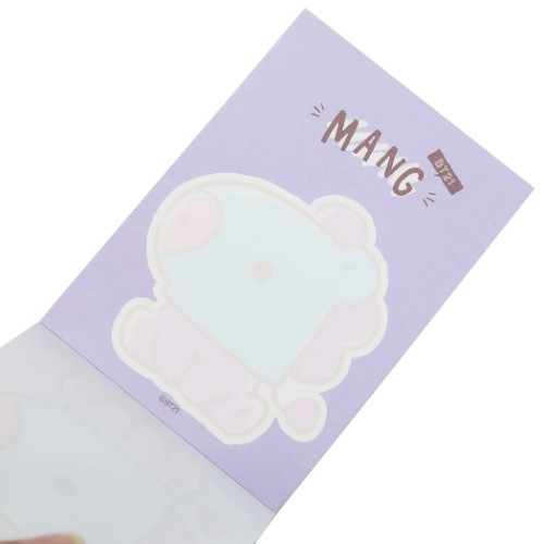 メモ帳 BT21 ダイカット ミニ ミニメモ MANG LINE FRIENDS カミオジャパン プレゼント 商品 メール便可 マシュマロポップ