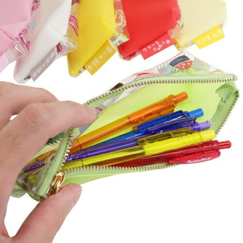 クリアペンポーチ 筆箱 おいしい商店街 だがしメモリアル 小林キノコ アクティブコーポレーション ペンケース おもしろ文具 マシュマロポップ