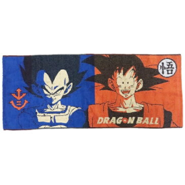 フェイスタオル ドラゴンボール Z ジャガード ロングタオル 悟空とベジータ 丸眞 抗菌防臭 プレゼント アニメメール便可 マシュマロポップ