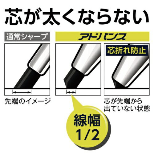 KURUTOGA クルトガシャープ 0.5mm 三菱鉛筆 シャーペン アドバンス アップグレードモデル 新学期準備 機能性文具 筆記用具 中学生 高校生 大人 メール便可 マシュマロポップ