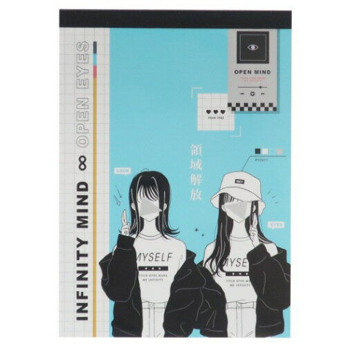 A6 V メモ メモ帳 インフィニティマインド Q-LIA 6柄各20枚 かわいい メール便可 マシュマロポップ
