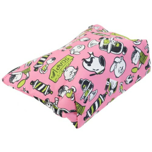 コスメポーチ スヌーピー 舟形 コスメティックポーチ バーバ—ショップシリーズ ピーナッツ スモールプラネット プレゼント メール便可 マシュマロポップ