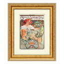 名画 アルフォンスミュシャ 額付き ポスター ルフェーヴル ユティル ビスケット ユーパワー AM-02007 ギフト インテリア 取寄品 マシュマロポップ