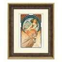 名画 アルフォンスミュシャ 額付き ポスター 絵画 ユーパワー AM-02011 ギフト インテリア 取寄品 マシュマロポップ