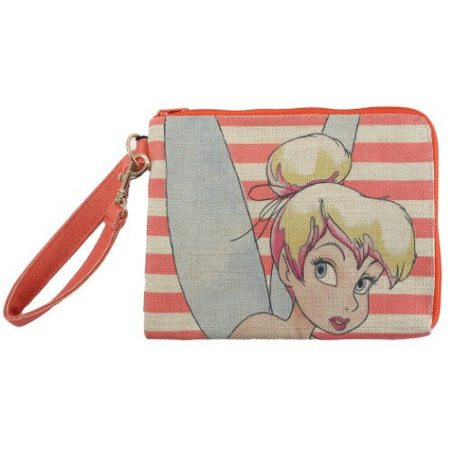クラッチバッグ ティンカーベル 麻風ポーチ Rendez Vous ランデヴー ピーターパン ディズニー スモールプラネット バッグインバッグ 小物入れ プレゼント メール便可 マシュマロポップのサムネイル