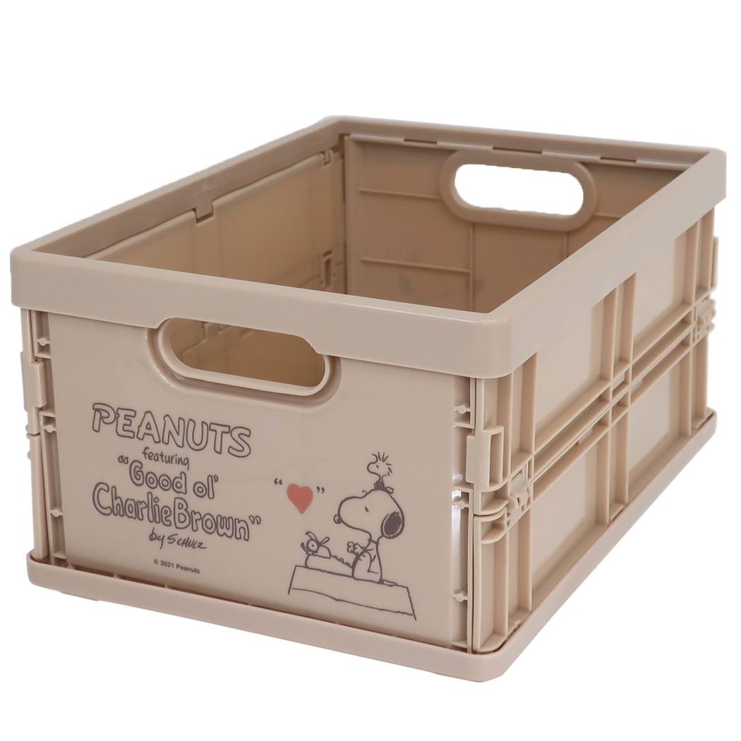 収納用品 スヌーピー キャラ コンテナ モカ ピーナッツ ティーズファクトリー 小物入れ 折りたたみ 収納ケース マシュマロポップのサムネイル