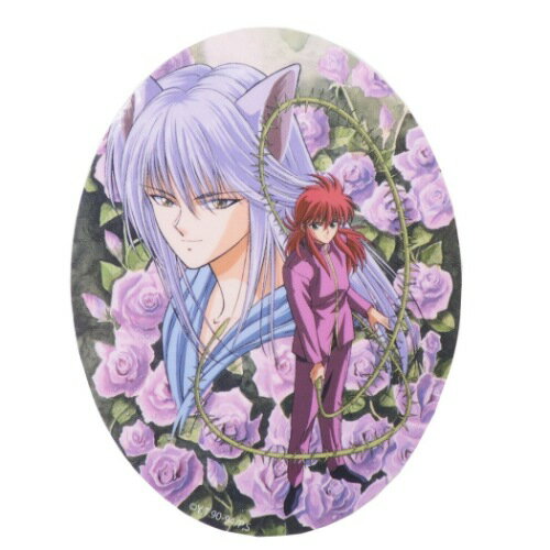 ステッカー ビニール ダイカット 幽遊白書 シール 妖狐蔵馬 少年ジャンプ スモールプラネット デコシール 防水 アニメメール便可 マシュマロポップのサムネイル