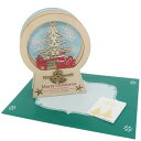 レイヤークリスマスウッドスタンドカード クリスマスカード WoodCardseries スノーツリー APJ 封筒付きグリーティングカード Xmas メール便可...