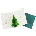 クリスマスカード ハニカムミニカード ツリー APJ 封筒付きグリーティングカード Xmas メール便可 マシュマロポップ