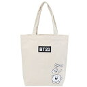 トートバッグ BT21 キャンバストート SHOOKY LINE FRIENDS 森本本店 手提げかばん 商品 マシュマロポップ